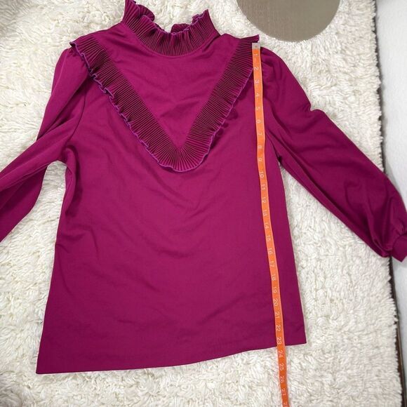 Vintage Graff Long Sleeve, Mock Neck Pullover Blouse Women's Top - Picture 10 of 10